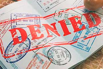 5 principais motivos para negativas de um visto americano