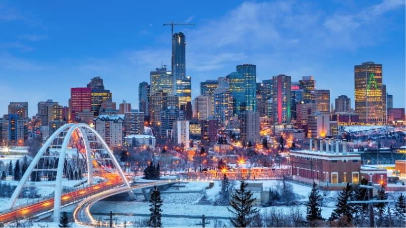 Edmonton downtown no inverno
Edmonton downtown no inverno