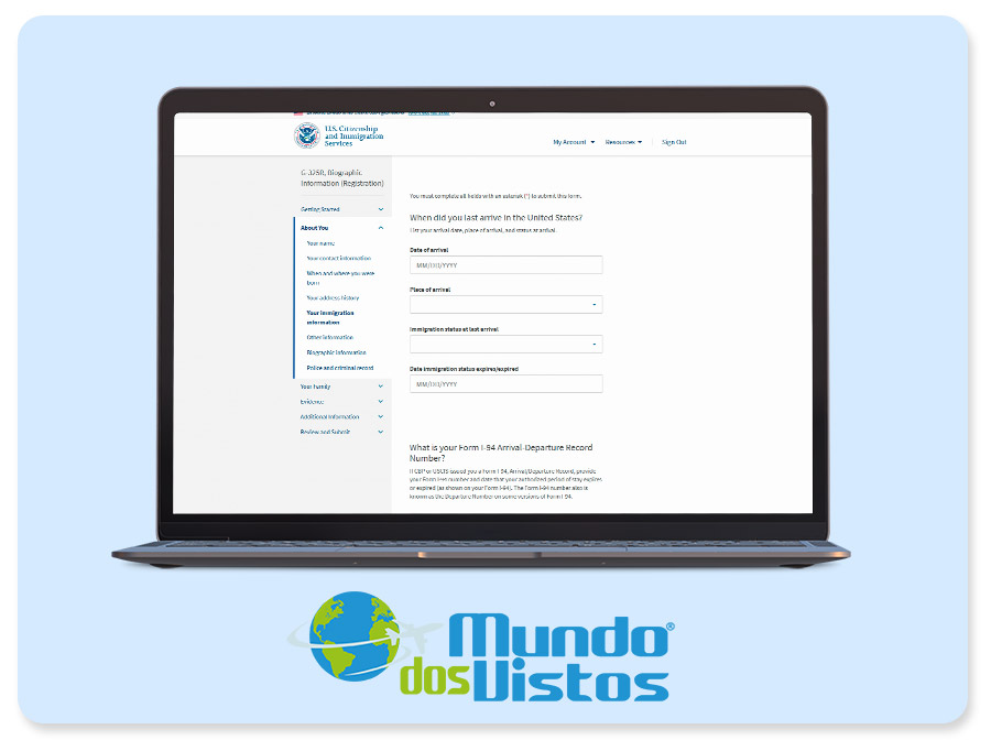 Your immigration information
