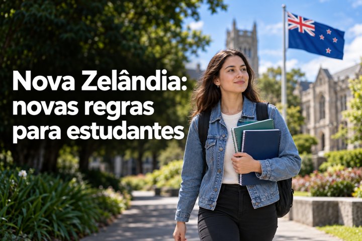Visto de estudante na Nova Zelândia muda regras de trabalho